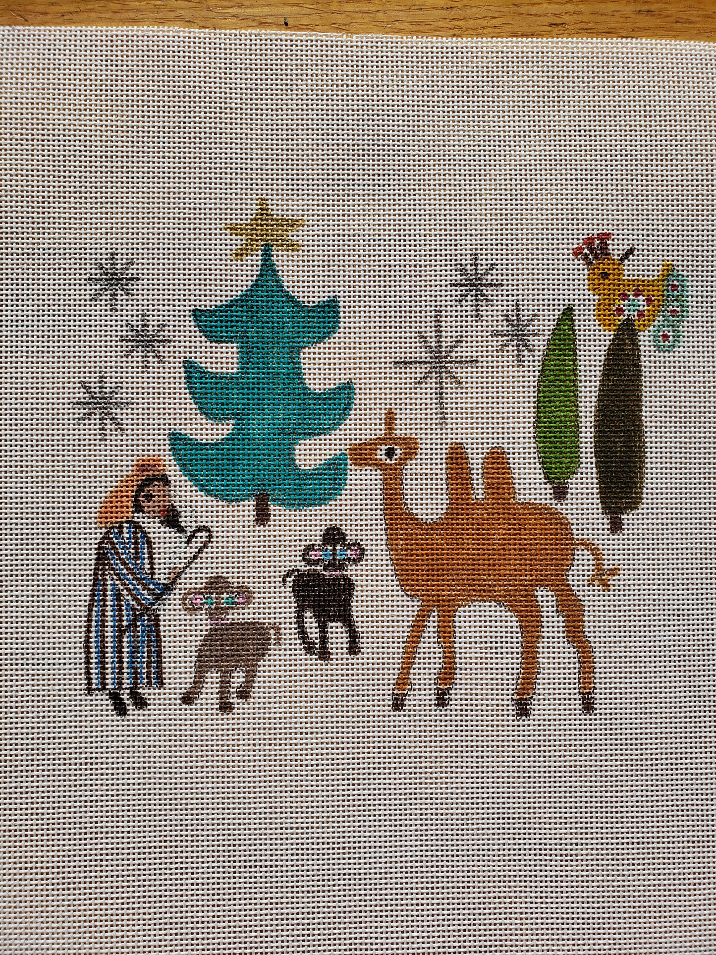 Painted Canvas: Nativity Scene